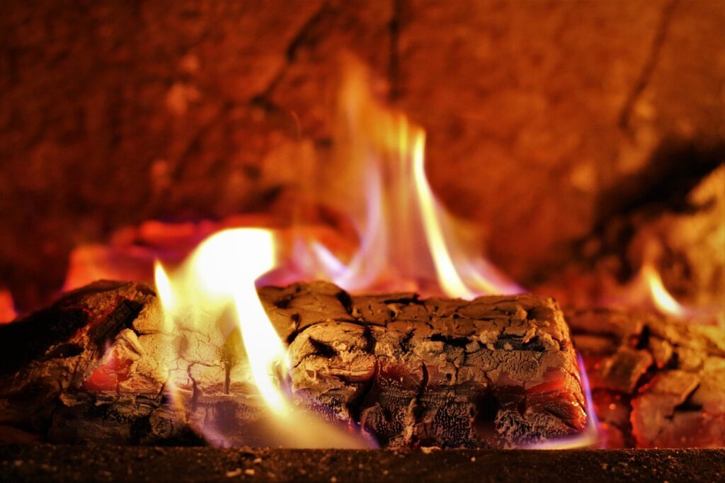 fireplace, firewood, wood